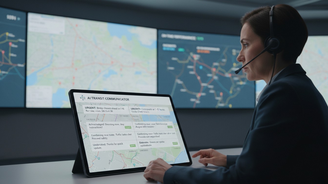Team member reviewing an AI operations interface